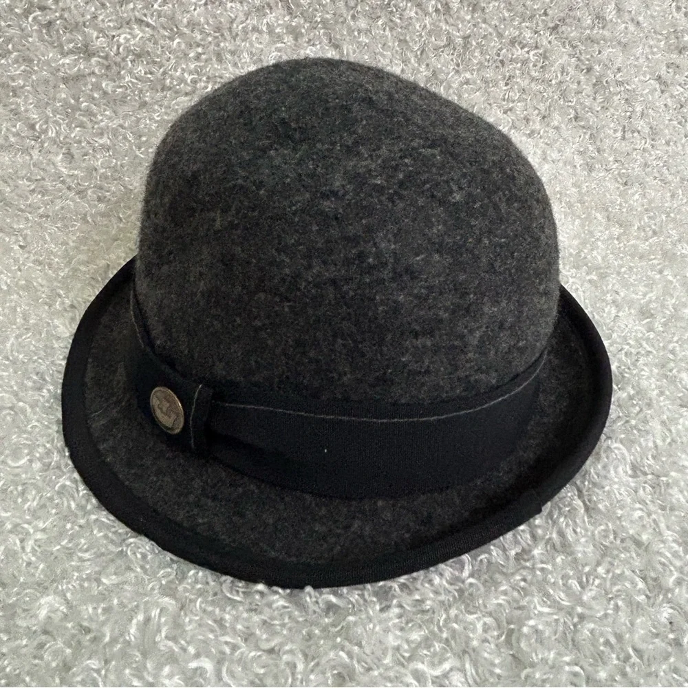 Goorin Bros. Dark Gray 100% Wool Fedora Size Medium